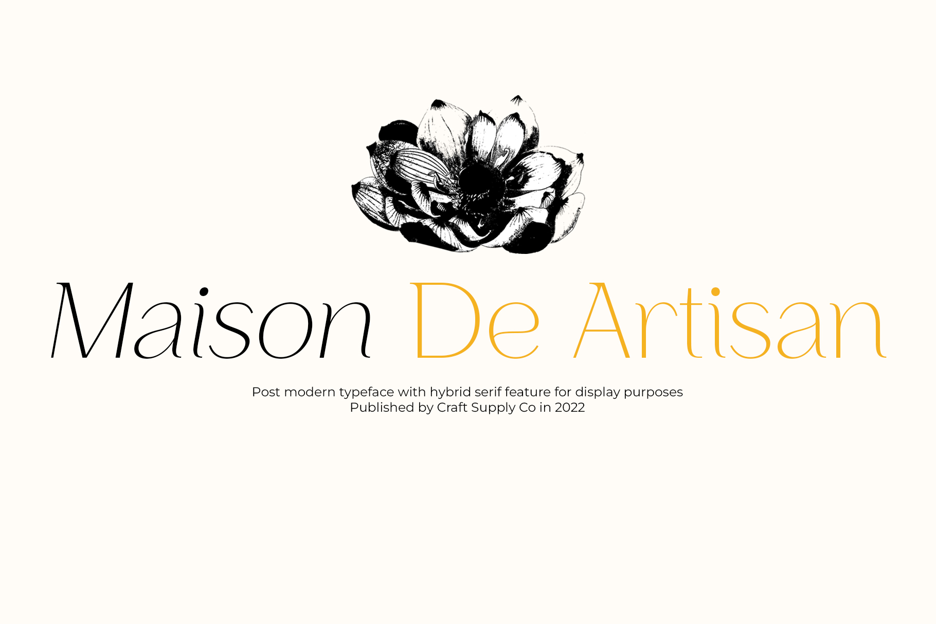 Maison De Artisan Hybrid Serif Craft Supply Co
