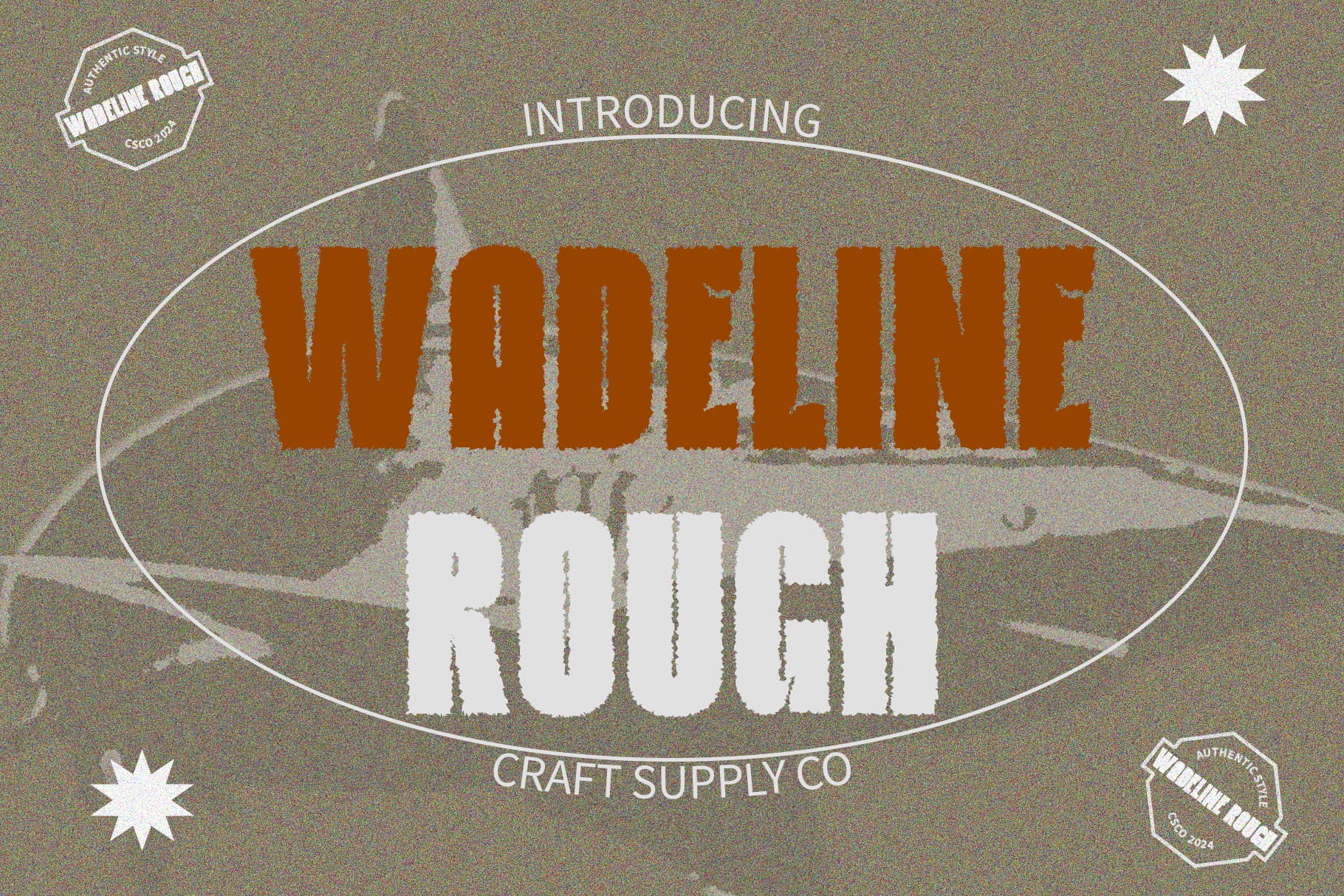 Wadeline Rounded Font Wadeline Rough: Bold and Impactful Display Font - Craft Supply Co