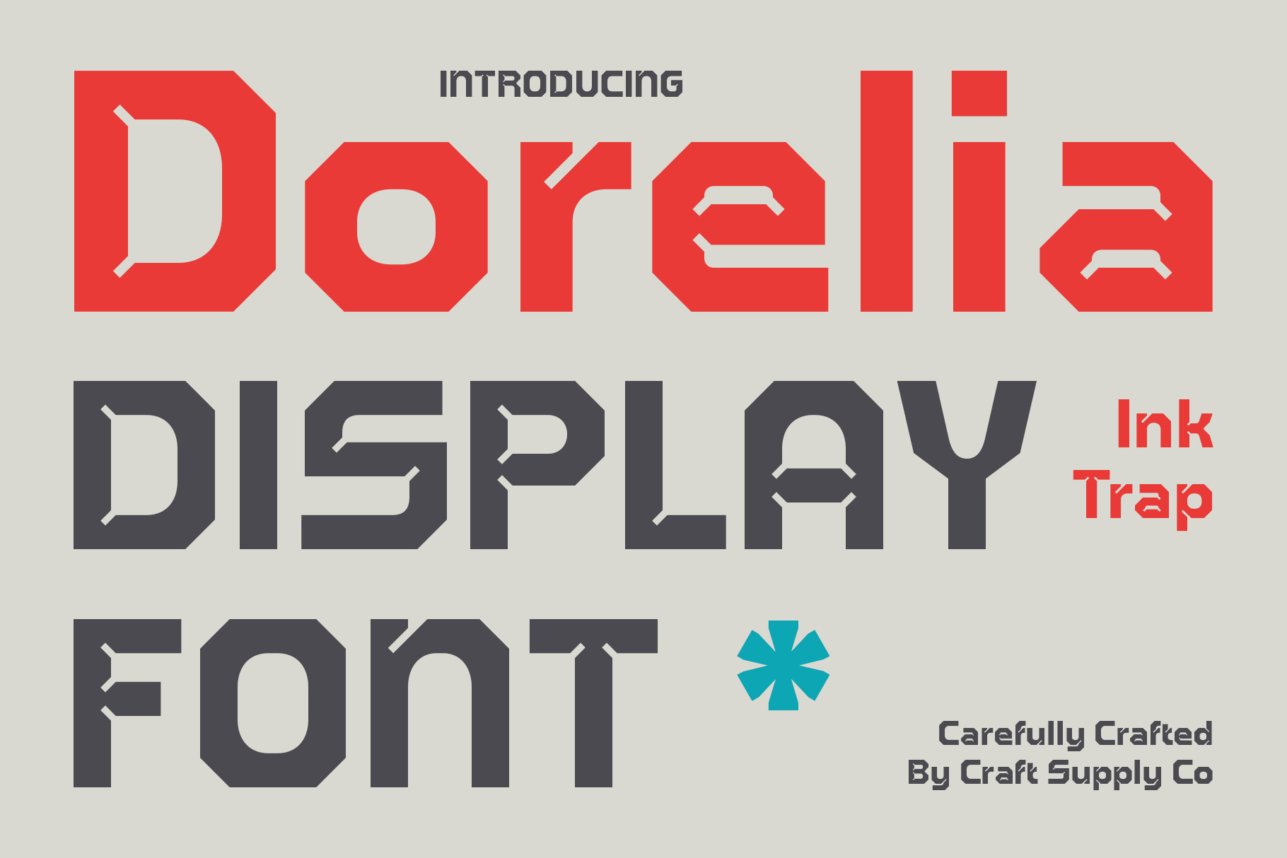 White Inktrap Dorelia Inktrap Font: Bold Futuristic Inktrap Display Font - Craft ...