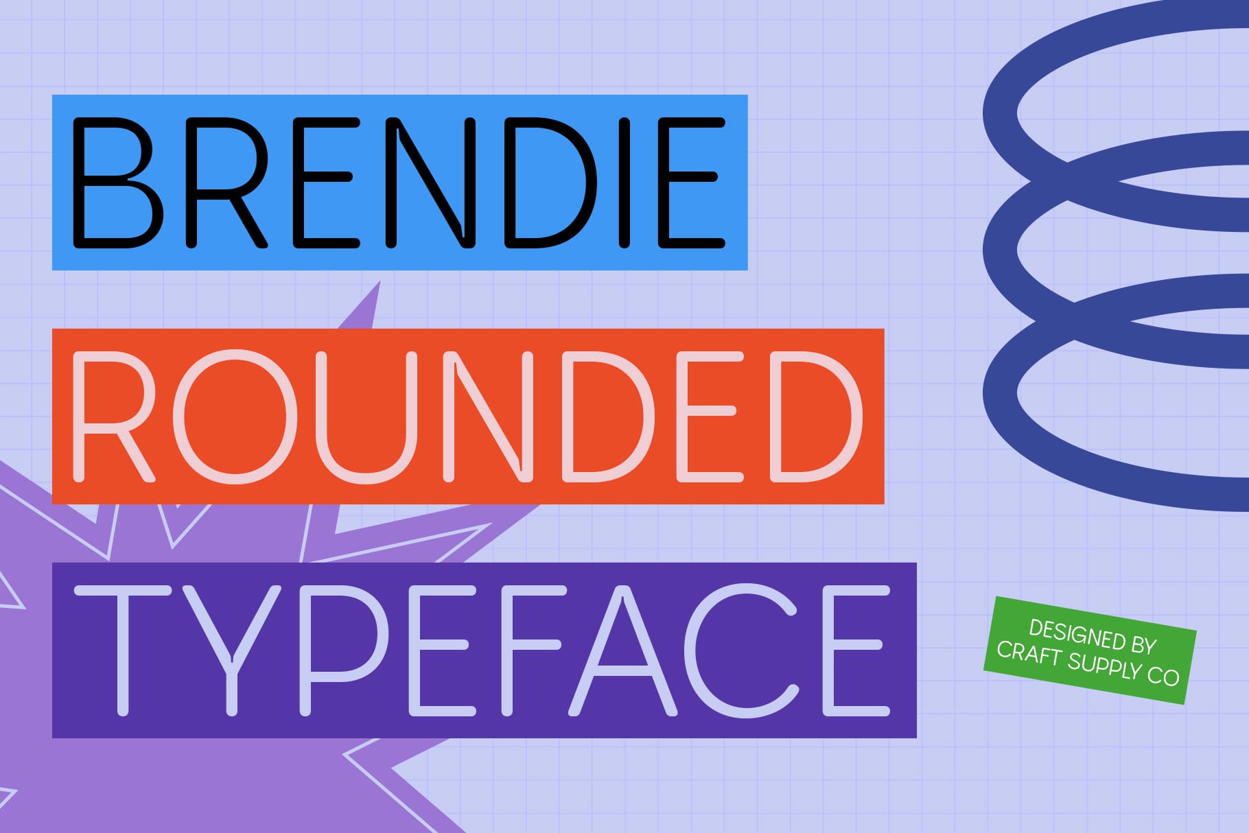 Brendie Rounded Font: Modern Sans-Serif with Elegant - Craft Supply Co