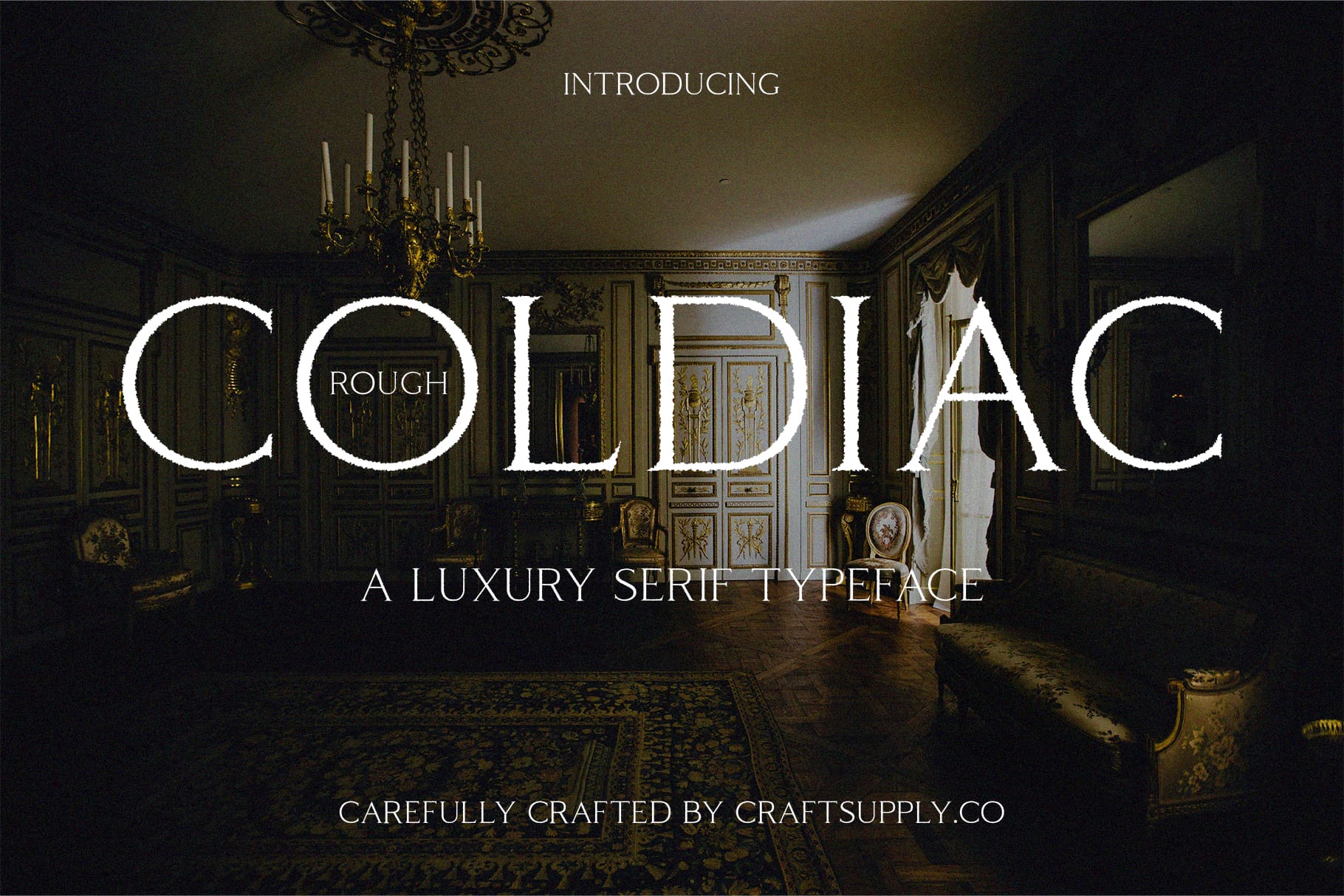 Coldiac Rough Font: Elegance with a Unique Texture - Craft Supply Co