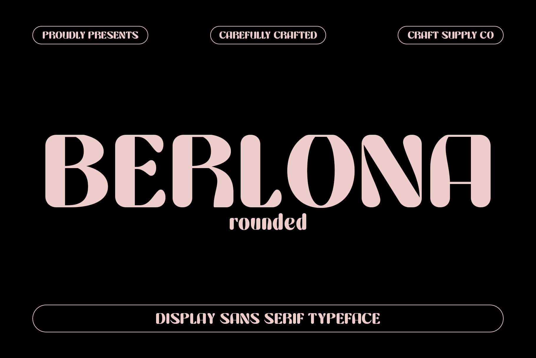 Berlona Rounded Font: A Bold and Inviting Sans-Serif Font - Craft Supply Co