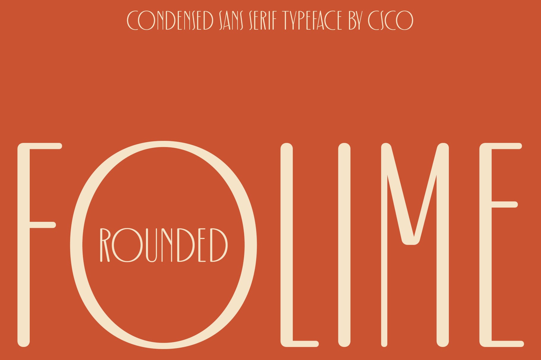 Folime Rounded Font: Modern Condensed Sans Serif Font - Craft Supply Co
