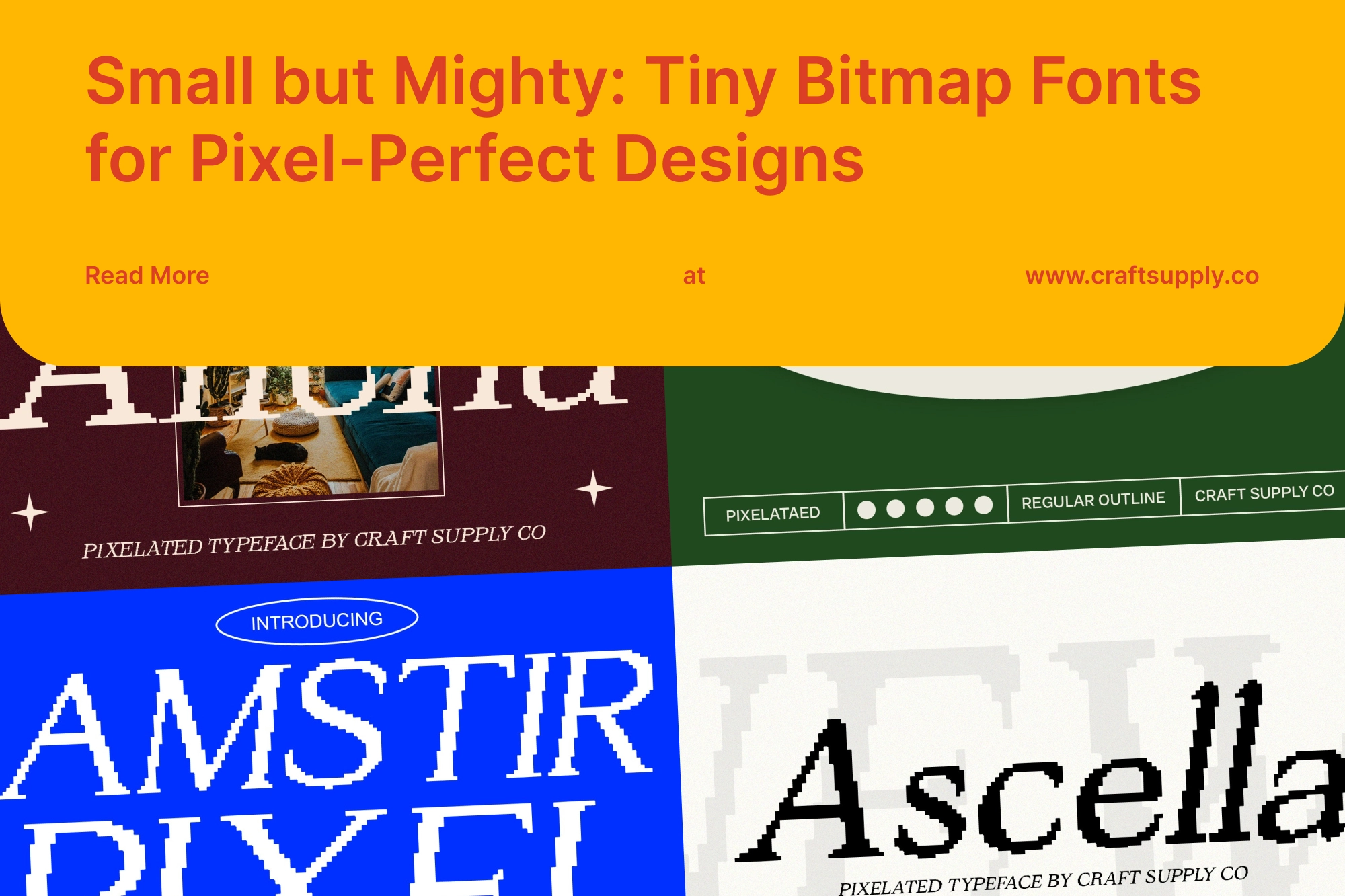 Small but Mighty: Tiny Bitmap Fonts for Pixel-Perfect Designs - Craft ...