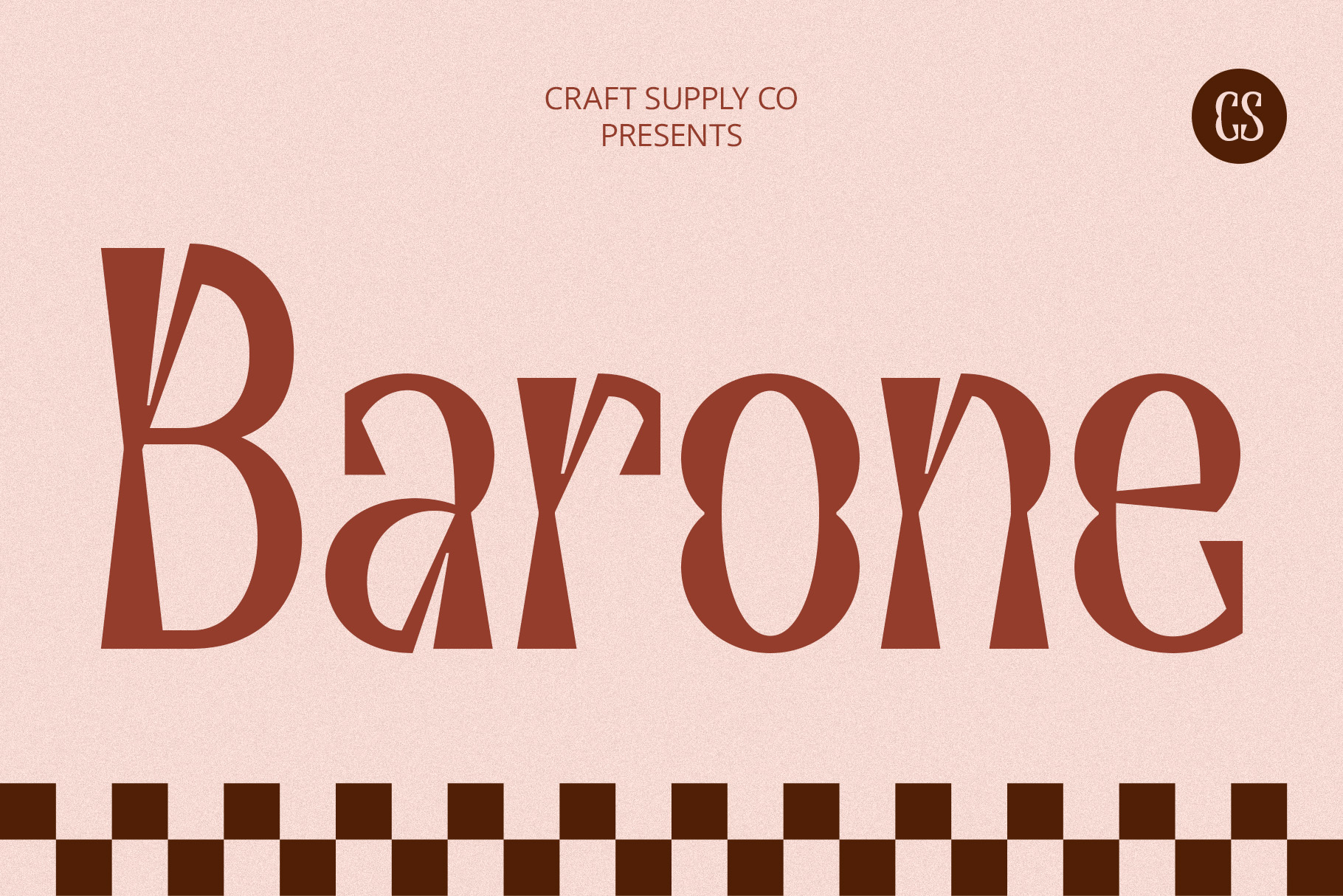CS Barone Font: A Decorative Font with Groovy Energy - Craft Supply Co