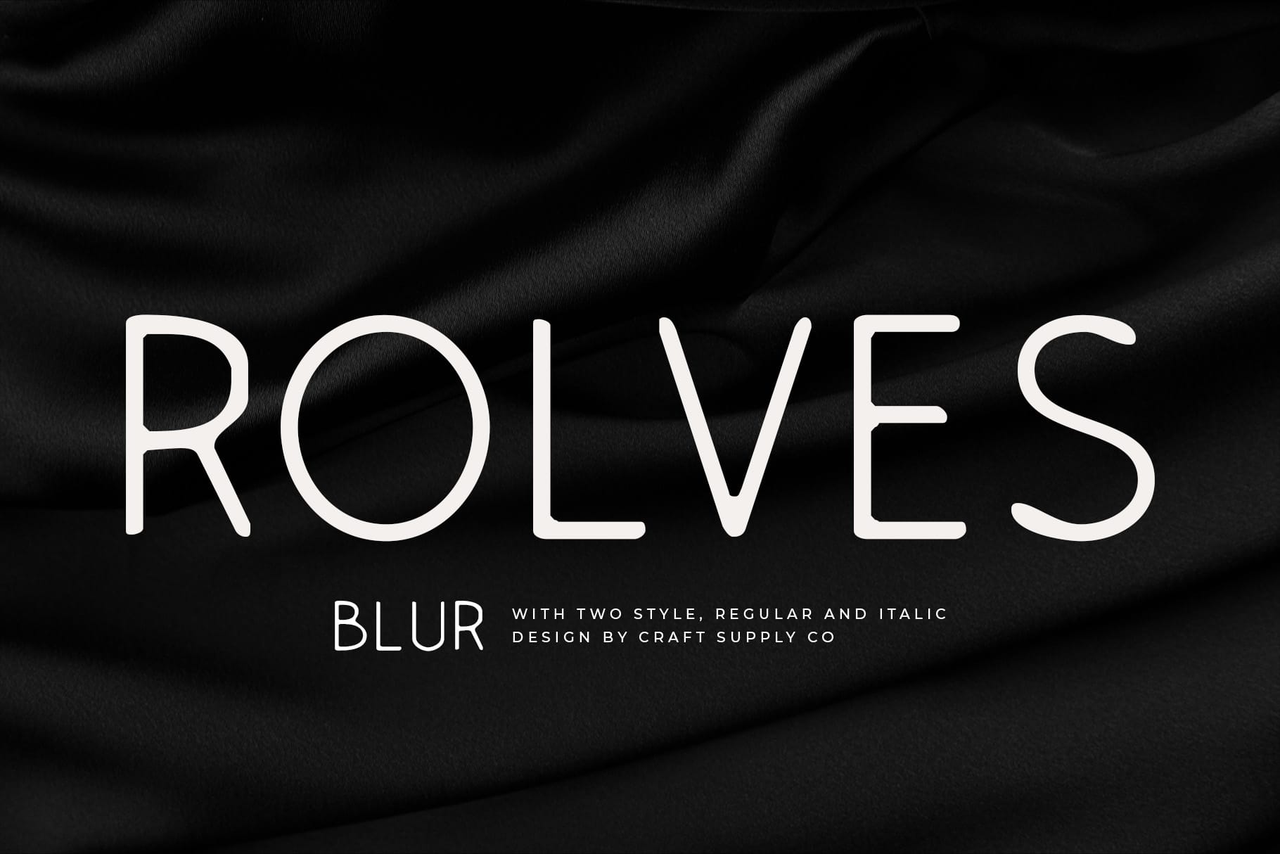 Rolves Blur Font: Futuristic Minimalism with a Soft Focus - Craft Supply Co