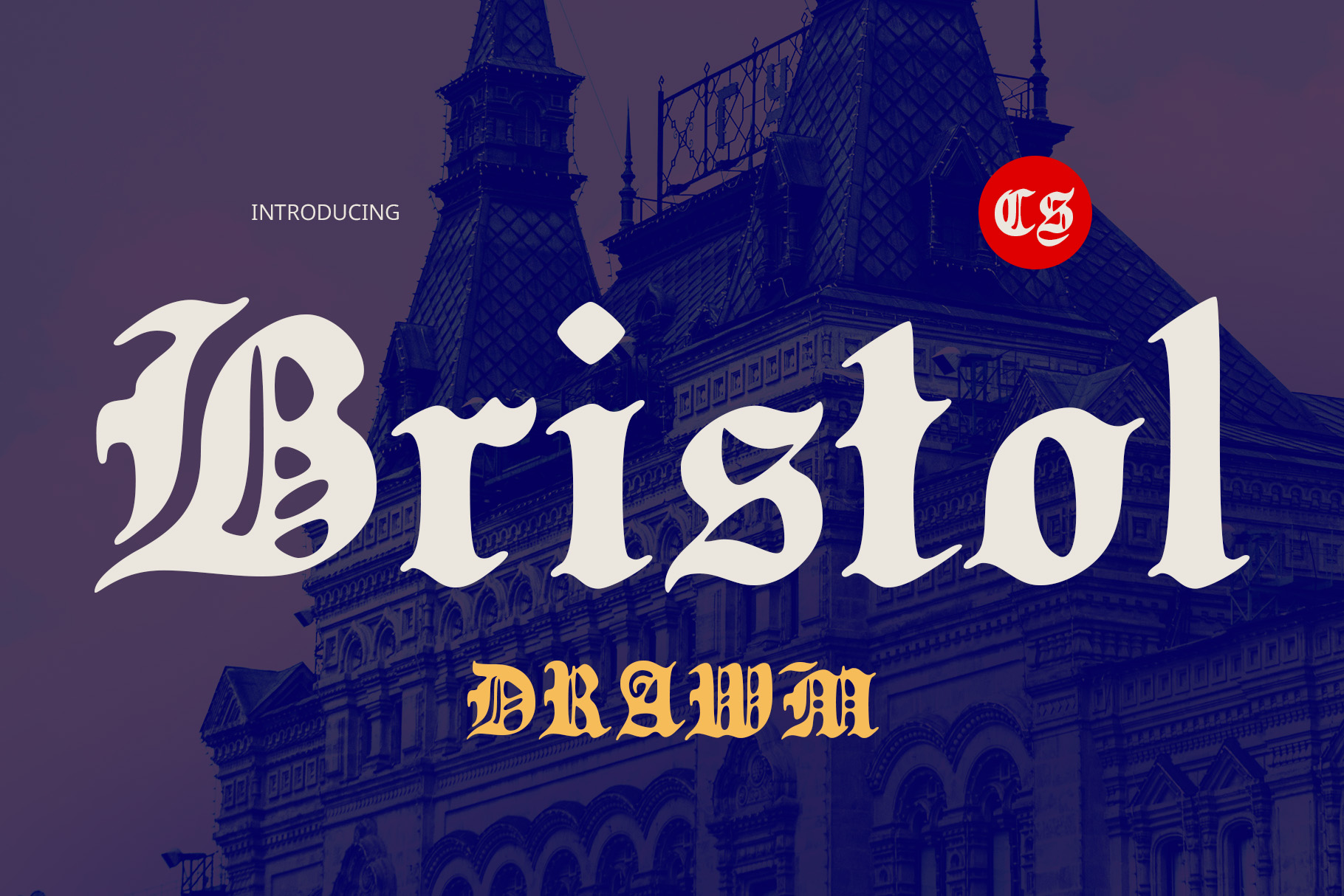 CS Bristol Drawn: Classic Old English with Artistic Texture Craft CS Bristol Drawn: Classic Old English with Artistic Texture Craft
