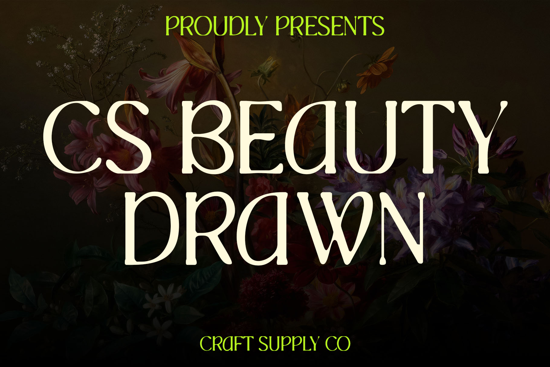 CS Beauty Drawn – Elegant Modern Serif Font