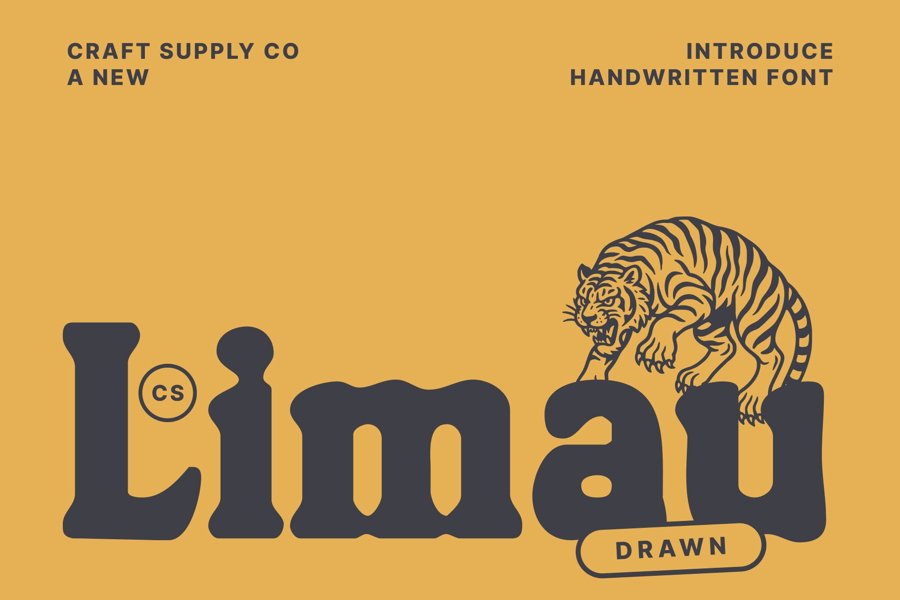 CS Limau Drawn – Retro Font with Handmade Charm