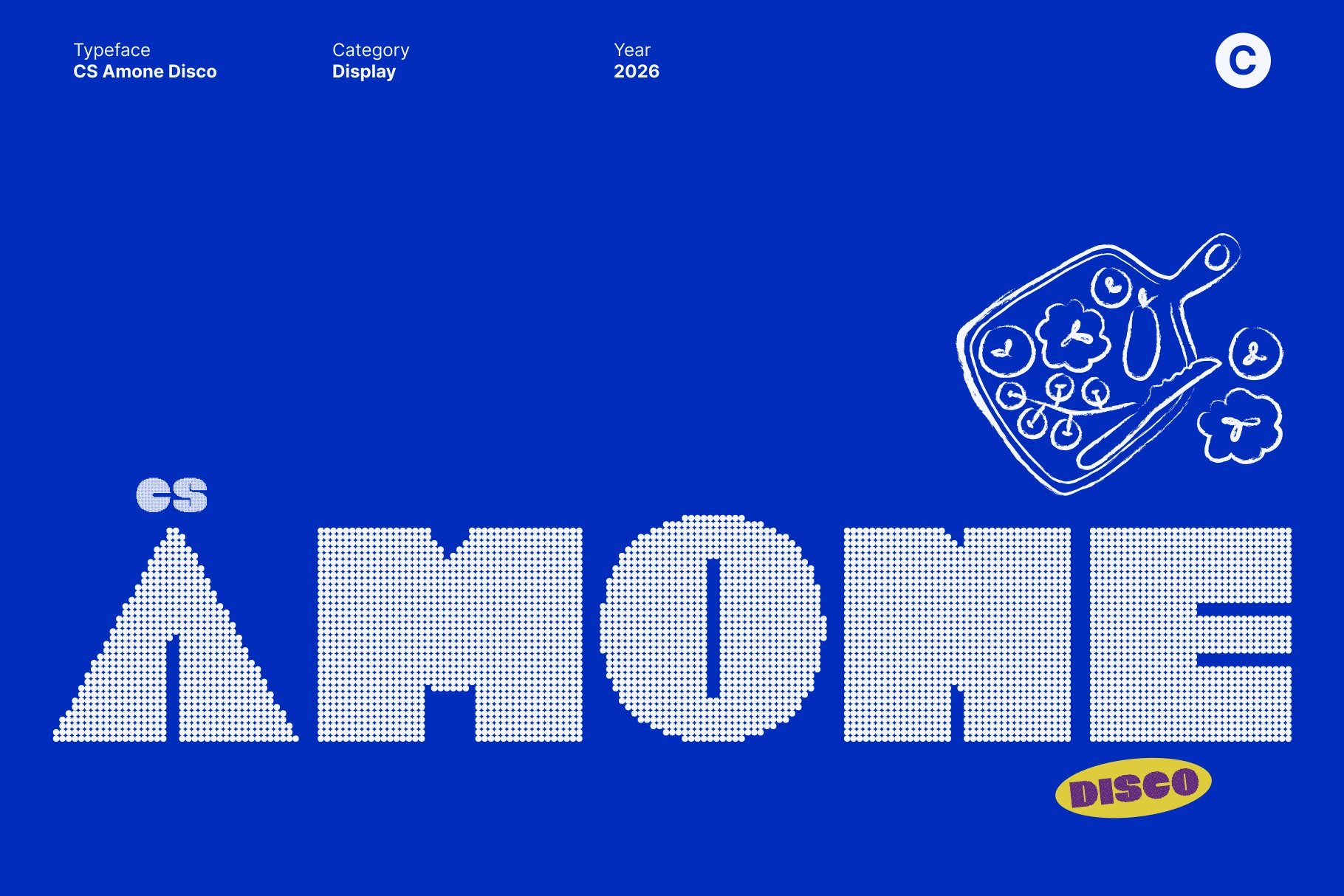 CS Amone Disco – Bold Display Sans Serif Font with Disco Energy