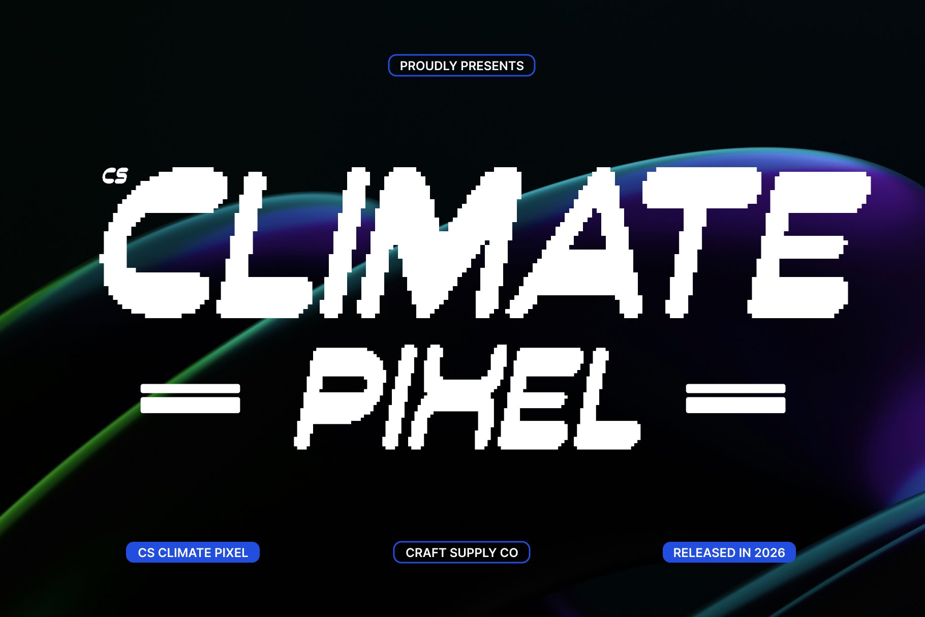 CS Climate Pixel – Reverse Contrast Modern Pixel Sans