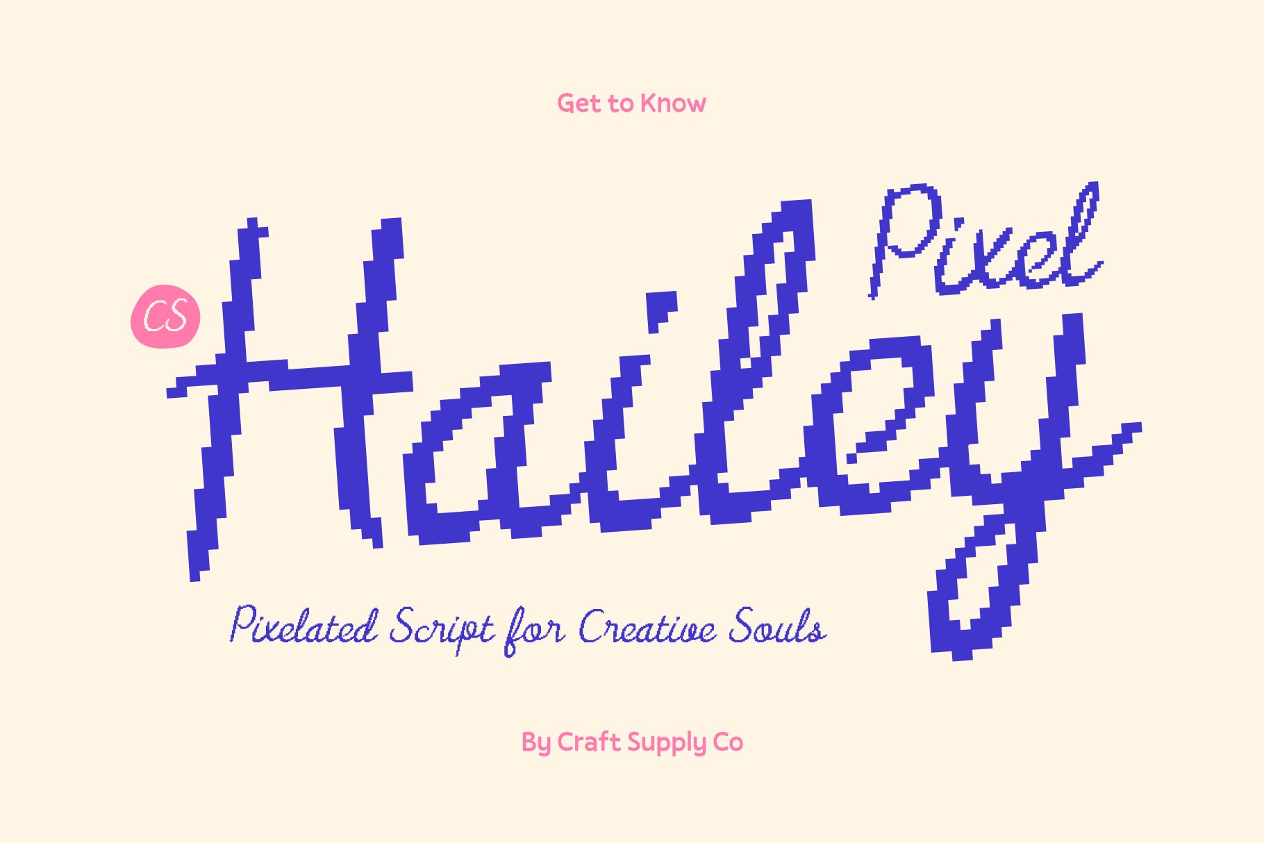 CS Hailey Pixel – Elegant Modern Script Font