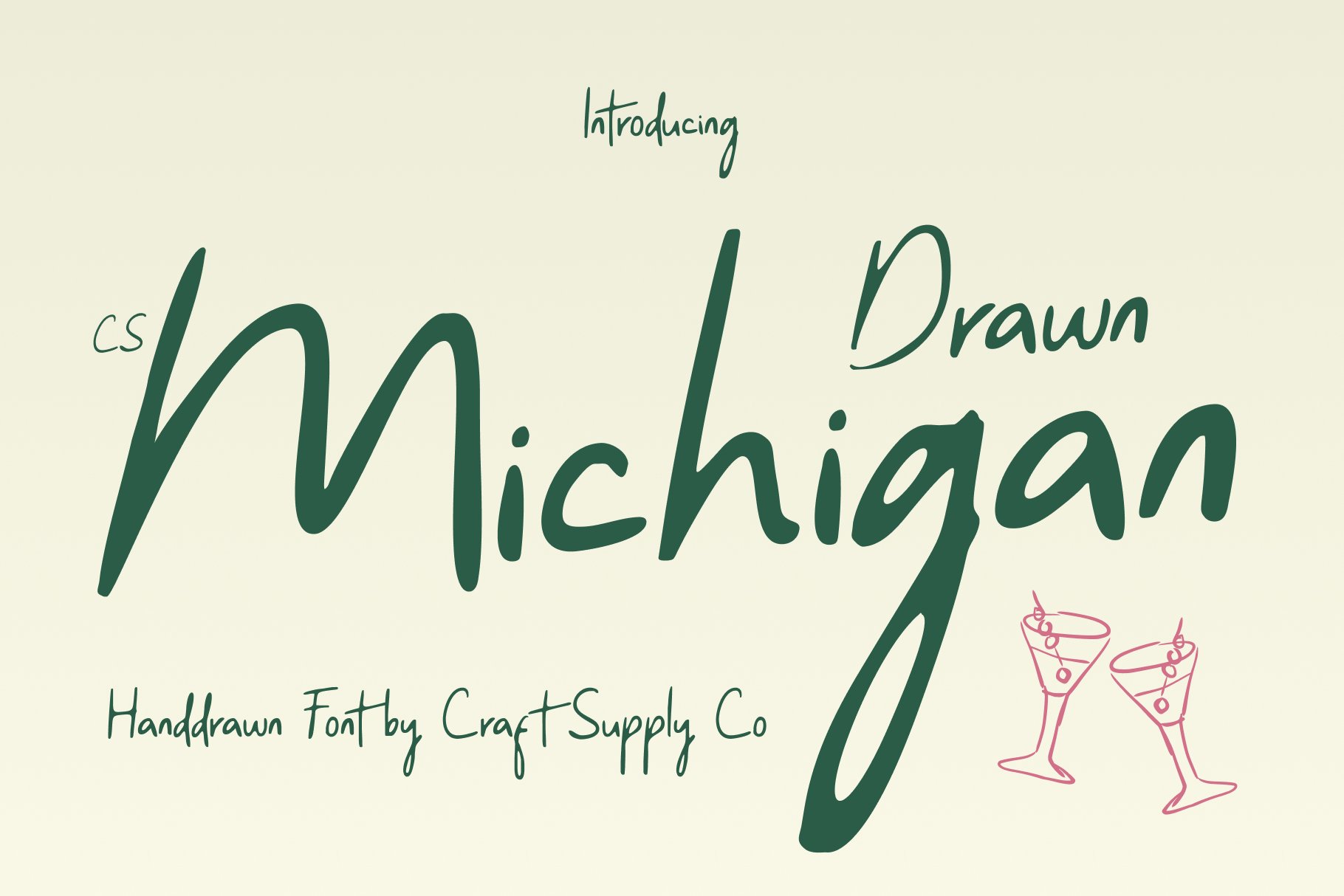Michigan Cursive CS Michigan Drawn – Friendly Handwritten Display Font