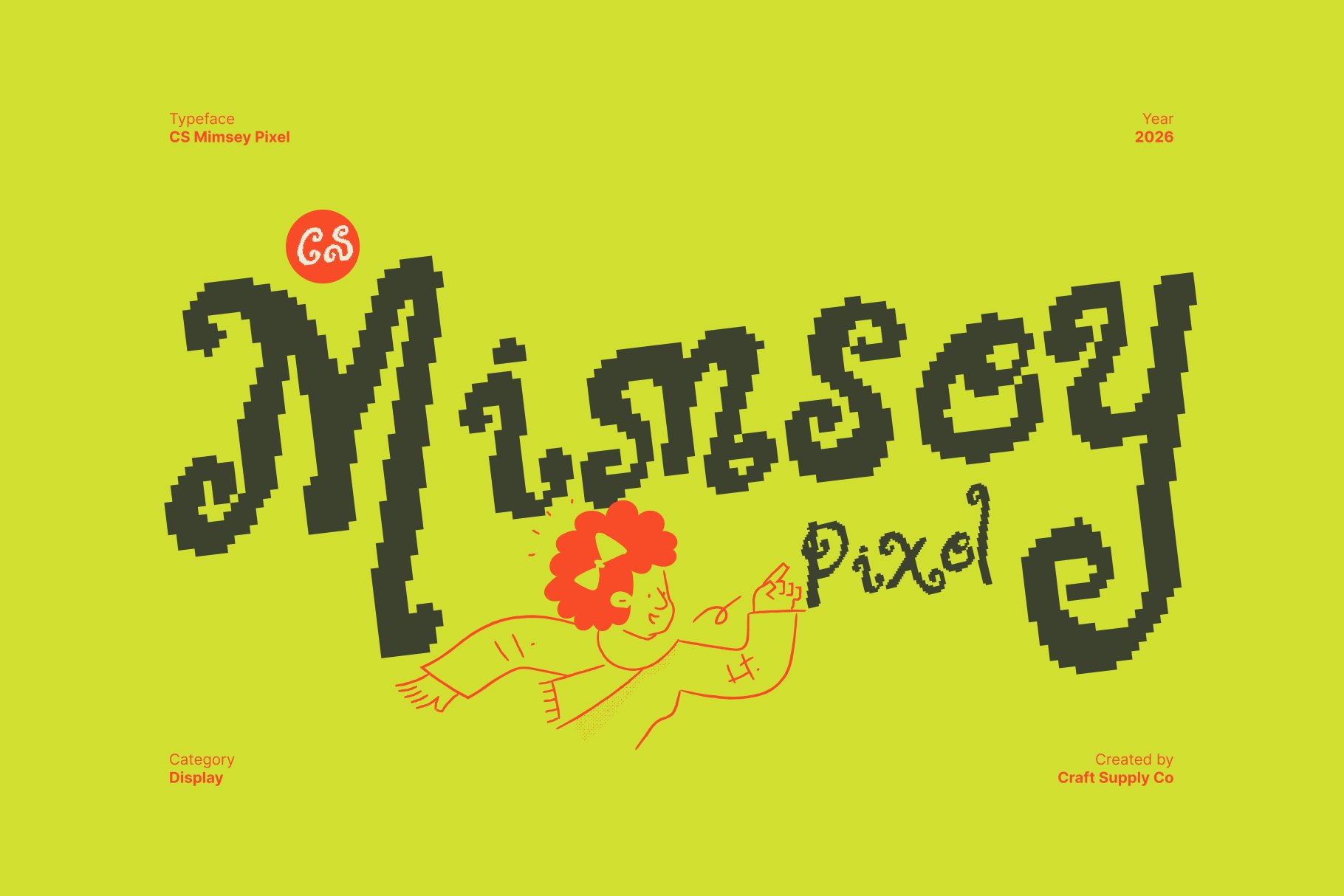 CS Mimsey Pixel – Whimsical Fantasy Display Serif Pixel