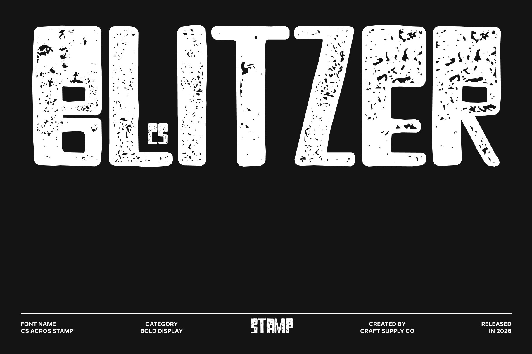 CS Blitzer Stamp: Brutalist Geometry with Industrial Vintage - Craft ...