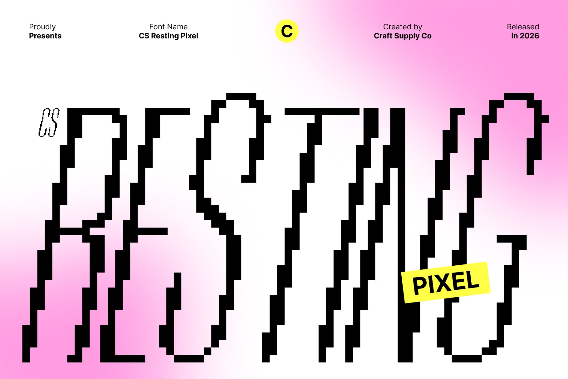 CS Resting Pixel – Condensed Sans Serif with Pixel Precision