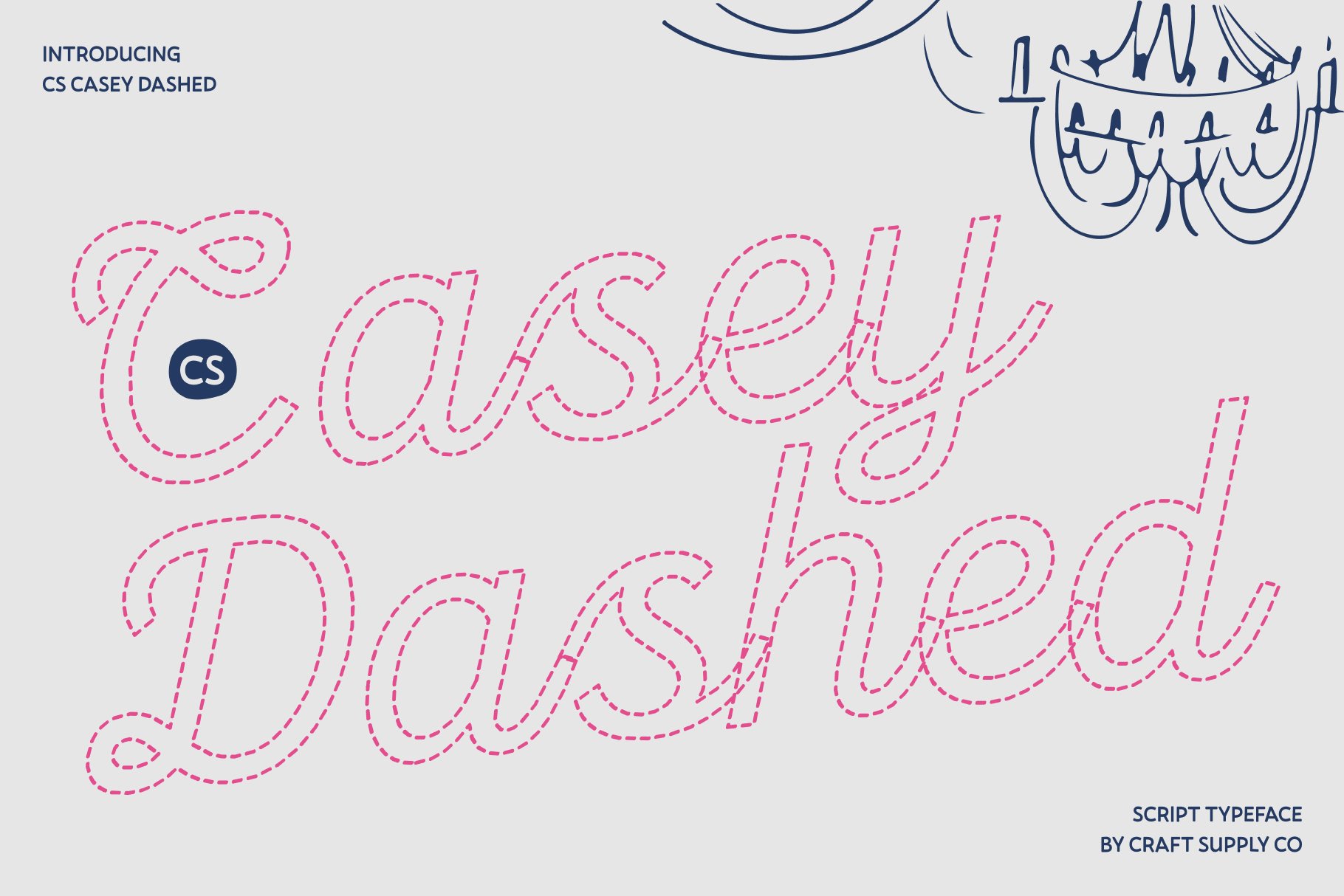 CS Casey Dashed: Modern Script with Delicate Handwritten Charm - Craft ...