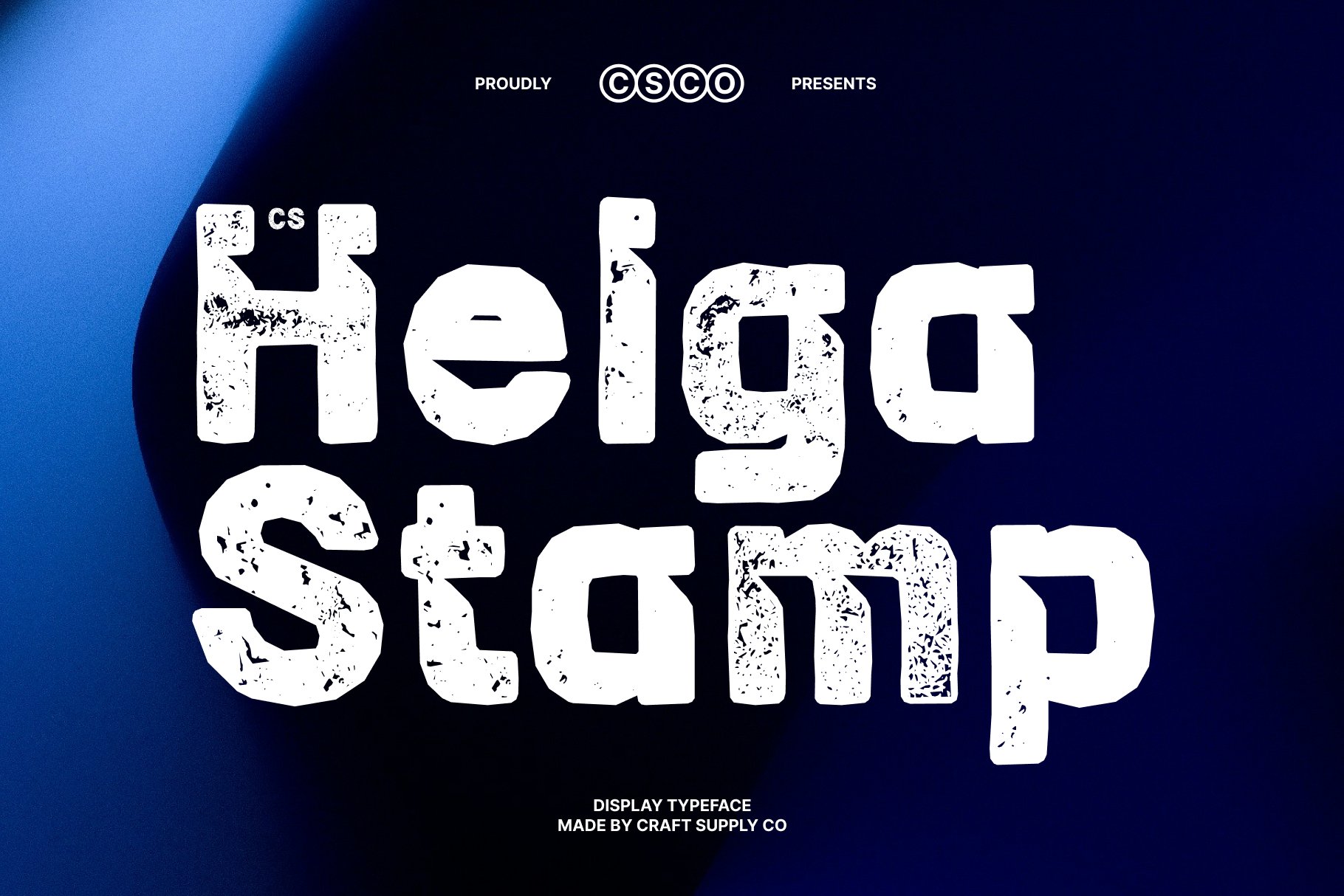 CS Helga Stamp: Bold Inktrap Sans Serif Font - Craft Supply Co