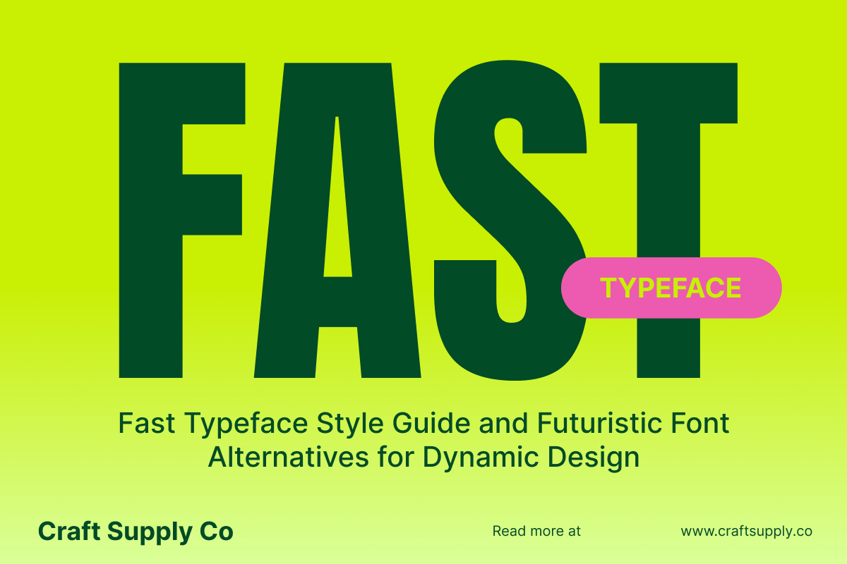 Fast Typeface Style Guide and Futuristic Font Alternatives for Dynamic ...