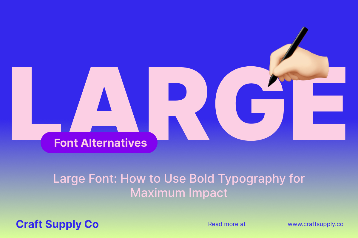 Large Font: How to Use Bold Typography for Maximum Impact