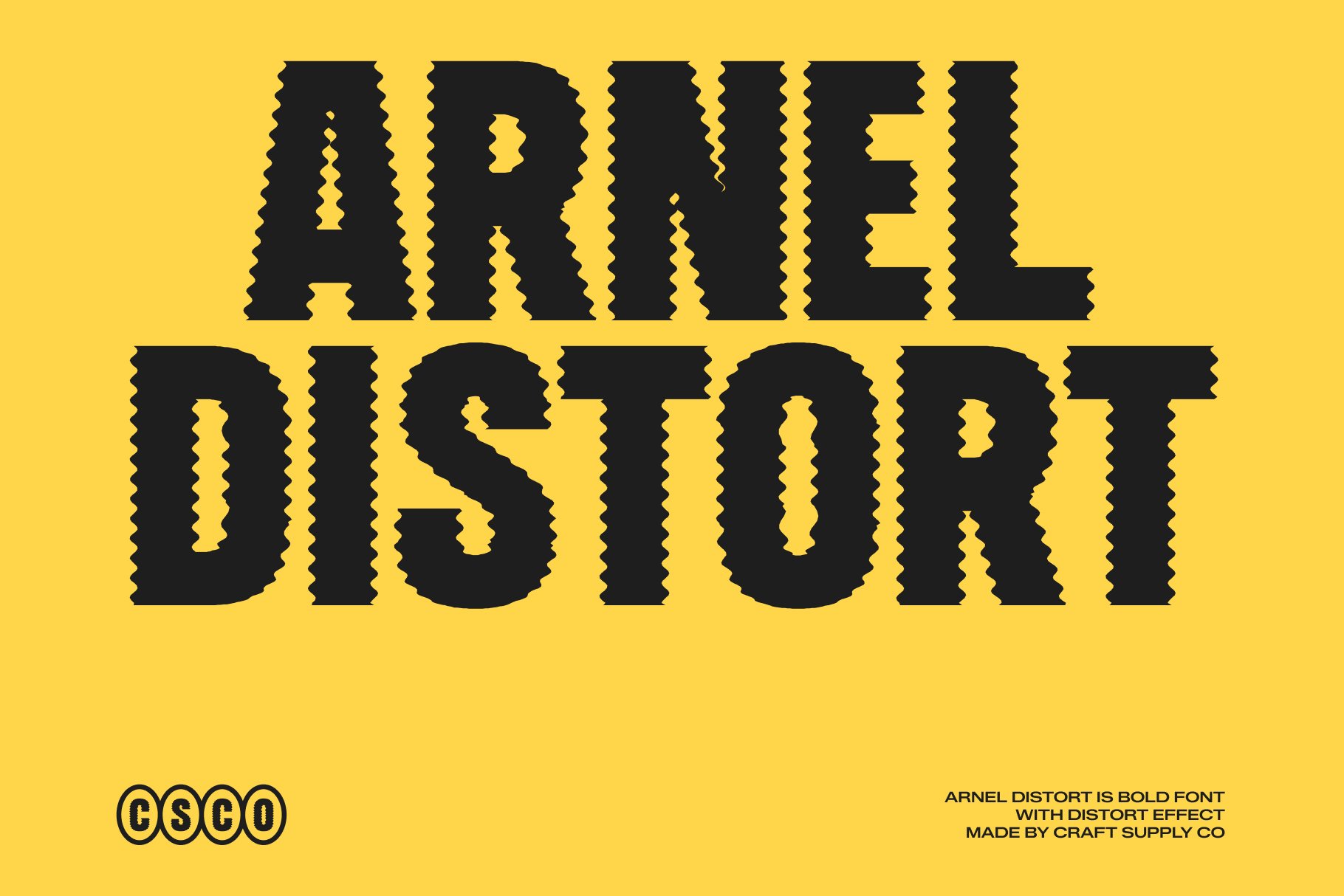 Arnel Distort: Bold Sans Serif Font with Fluid Distorted Style - Craft ...
