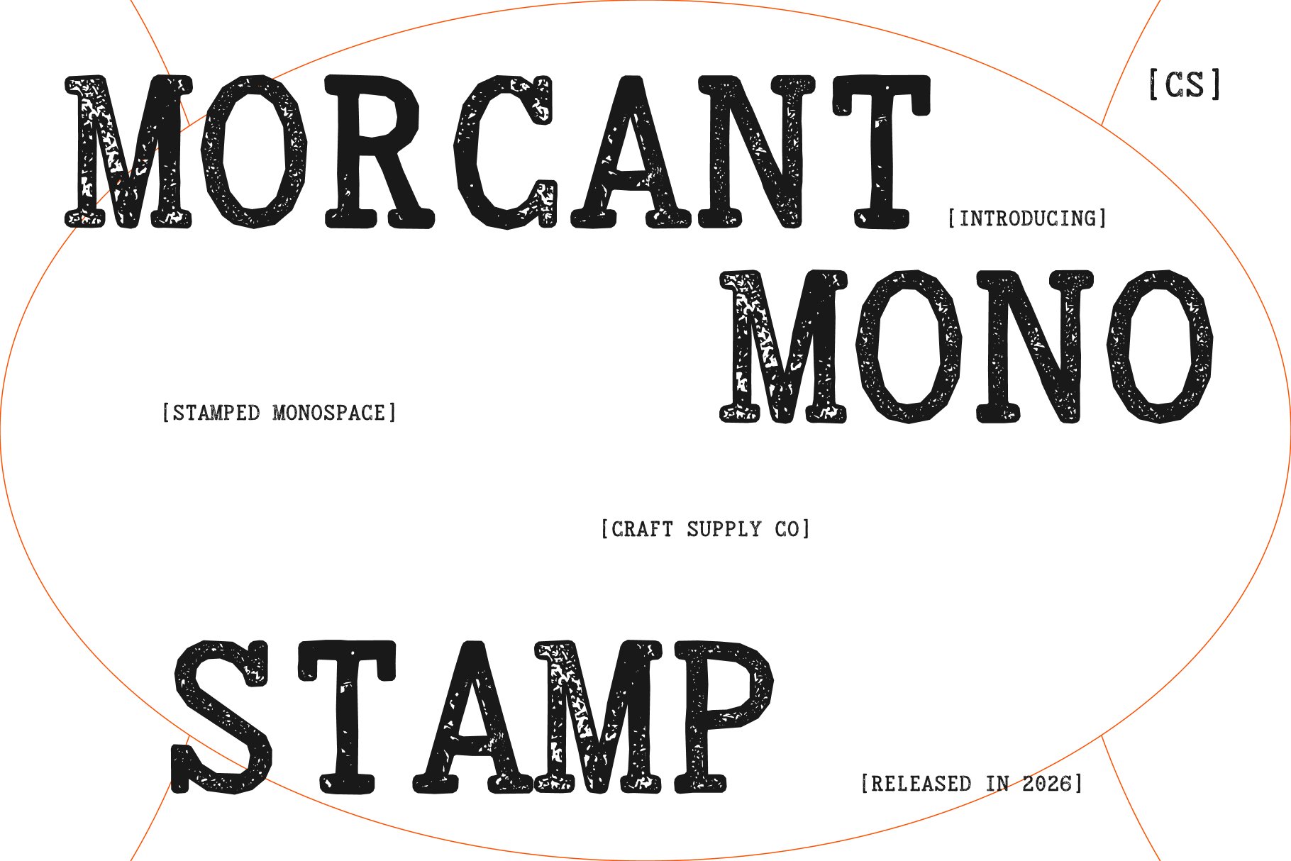 CS Morcant Mono Stamp: Display Font – Serif Monospaced - Craft Supply Co