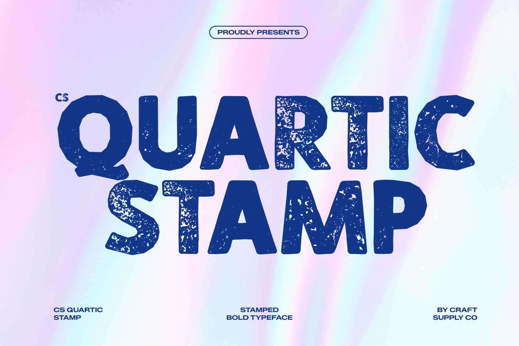 CS Quartic Stamp: Bold Display Sans Serif Font - Craft Supply Co